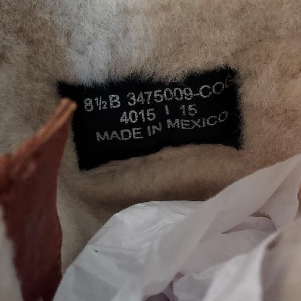 NIB Frye Valerie tall belted boots, cognac, fully fur lined!  8.5 (more like 8) - Picture 6 of 13